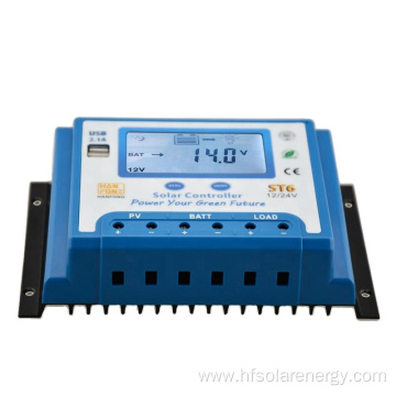 60A PWM solar charging controller with Lcd display